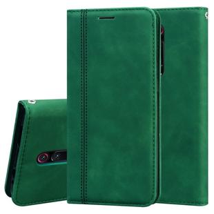 For Xiaomi Redmi K20 Frosted Business Magnetic Horizontal Flip PU Leather Case with Holder & Card Slot & Lanyard(Green)