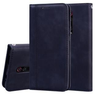 For Xiaomi Redmi K20 Frosted Business Magnetic Horizontal Flip PU Leather Case with Holder & Card Slot & Lanyard(Black)