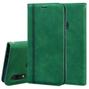 For Xiaomi Redmi 7 Frosted Business Magnetic Horizontal Flip PU Leather Case with Holder & Card Slot & Lanyard(Green)
