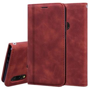For Xiaomi Redmi 7 Frosted Business Magnetic Horizontal Flip PU Leather Case with Holder & Card Slot & Lanyard(Brown)