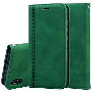 For Xiaomi Redmi 7A Frosted Business Magnetic Horizontal Flip PU Leather Case with Holder & Card Slot & Lanyard(Green)