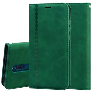 For Xiaomi Redmi 8 Frosted Business Magnetic Horizontal Flip PU Leather Case with Holder & Card Slot & Lanyard(Green)