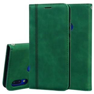 For Xiaomi Redmi Note 7 Frosted Business Magnetic Horizontal Flip PU Leather Case with Holder & Card Slot & Lanyard(Green)