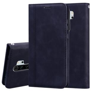 For Xiaomi Redmi Note 8 Pro Frosted Business Magnetic Horizontal Flip PU Leather Case with Holder & Card Slot & Lanyard(Black)