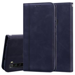 For Xiaomi Redmi Note 8 Frosted Business Magnetic Horizontal Flip PU Leather Case with Holder & Card Slot & Lanyard(Black)