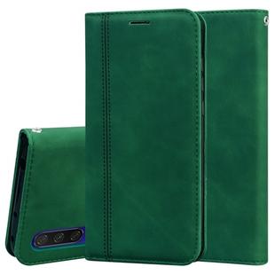 For Xiaomi Mi CC9e Frosted Business Magnetic Horizontal Flip PU Leather Case with Holder & Card Slot & Lanyard(Green)