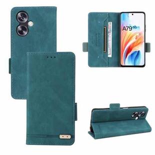 For OPPO A79 5G Magnetic Clasp Leather Phone Case(Green)