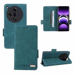 For OPPO Find X7 Magnetic Clasp Leather Phone Case(Green)