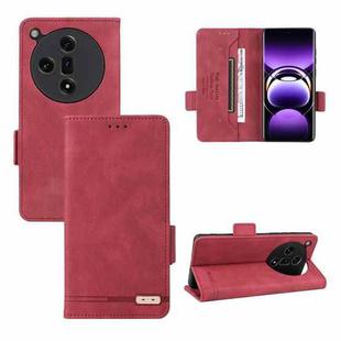 For OPPO Find X7 Magnetic Clasp Leather Phone Case(Red)