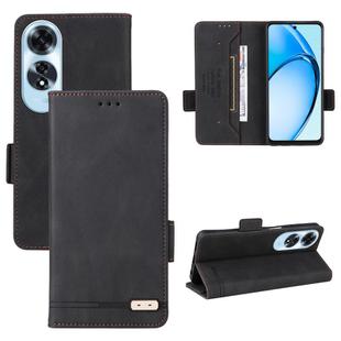 For OPPO A60 Magnetic Clasp Leather Phone Case(Black)