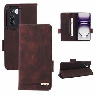 For OPPO Reno12 Pro Global Magnetic Clasp Leather Phone Case(Brown)