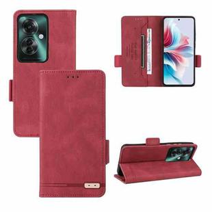 For OPPO Reno11 PJH110 / Reno11 F 5G Magnetic Clasp Leather Phone Case(Red)