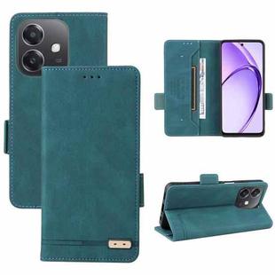 For OPPO A3x 5G India Magnetic Clasp Leather Phone Case(Green)