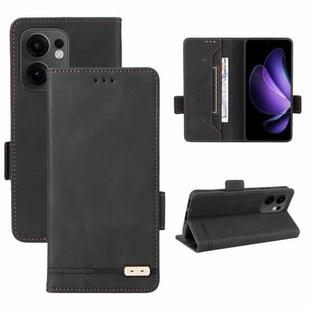 For OPPO Reno13 F Magnetic Clasp Leather Phone Case(Black)