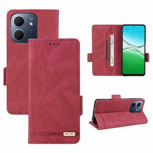 For OPPO A5x 5G / 4G Global Magnetic Clasp Leather Phone Case(Red)