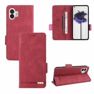 For Nothing Phone 2 Magnetic Clasp Leather Phone Case(Red)