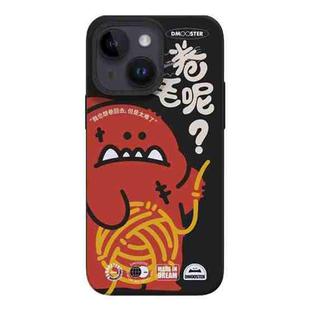 For iPhone 13 D MOOSTER IMD Double-layer Pattern TPU Phone Case(Black)