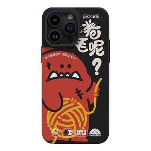 For iPhone 14 Pro D MOOSTER IMD Double-layer Pattern TPU Phone Case(Black)