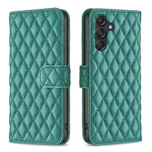 For Samsung Galaxy M55 Diamond Lattice Wallet Flip Leather Phone Case(Green)