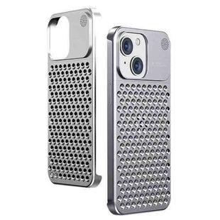 For iPhone 13 Aromatherapy Aluminum Alloy Cooling Phone Case(Silver)