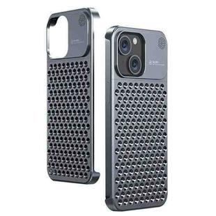 For iPhone 15 Aromatherapy Aluminum Alloy Cooling Phone Case(Grey)