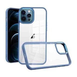 For iPhone 12 Pro Max Macaron High Transparent PC Phone Case(Blue)