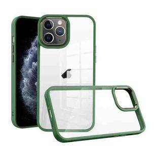 For iPhone 11 Pro Macaron High Transparent PC Phone Case(Green)
