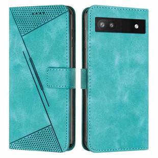 For Google Pixel 7a Dream Triangle Leather Phone Case with Lanyard(Green)