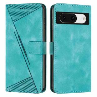 For Google Pixel 8 Dream Triangle Leather Phone Case with Lanyard(Green)