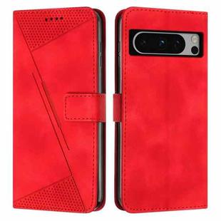 For Google Pixel 8 Pro Dream Triangle Leather Phone Case with Lanyard(Red)