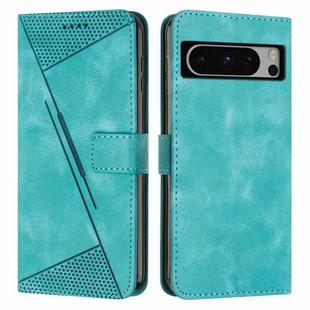 For Google Pixel 8 Pro Dream Triangle Leather Phone Case with Long  Lanyard(Green)