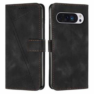 For Google Pixel 10 Pro XL Dream Triangle Leather Phone Case with Lanyard(Black)