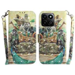 For Honor Play 60 Plus 3D Colored Horizontal Flip Leather Phone Case(Zoo)