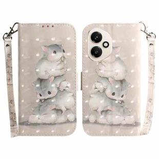 For Honor 400 Global 156.5mm 3D Colored Horizontal Flip Leather Phone Case(Squirrels)