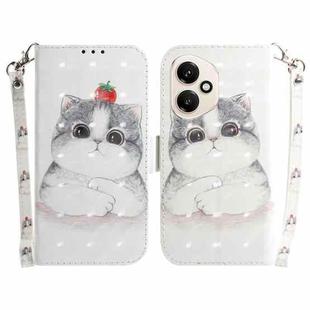 For Honor 400 Global 156.5mm 3D Colored Horizontal Flip Leather Phone Case(Cute Cat)