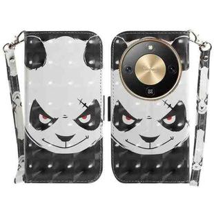 For Honor X70 5G 3D Colored Horizontal Flip Leather Phone Case(Angry Bear)