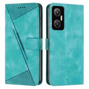 For Infinix Hot 20 5G Dream Triangle Leather Phone Case with Lanyard(Green)