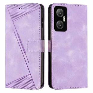 For Infinix Hot 20 5G Dream Triangle Leather Phone Case with Lanyard(Purple)