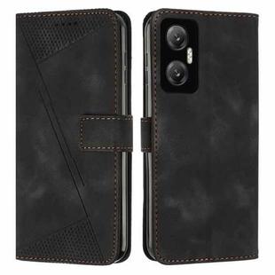 For Infinix Hot 20 5G Dream Triangle Leather Phone Case with Lanyard(Black)