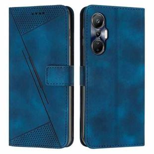 For Infinix Hot 20S Dream Triangle Leather Phone Case with Lanyard(Blue)