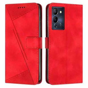 For Infinix Note 12 G96 Dream Triangle Leather Phone Case with Lanyard(Red)