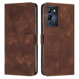 For Infinix Note 12 G96 Dream Triangle Leather Phone Case with Lanyard(Brown)