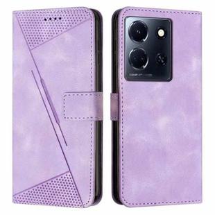 For Infinix Note 30 Dream Triangle Leather Phone Case with Lanyard(Purple)