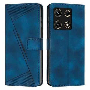 For Infinix Note 30 Pro Dream Triangle Leather Phone Case with Lanyard(Blue)