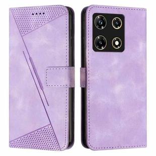 For Infinix Note 30 Pro Dream Triangle Leather Phone Case with Lanyard(Purple)