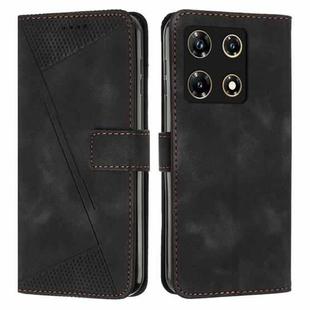 For Infinix Note 30 Pro Dream Triangle Leather Phone Case with Lanyard(Black)