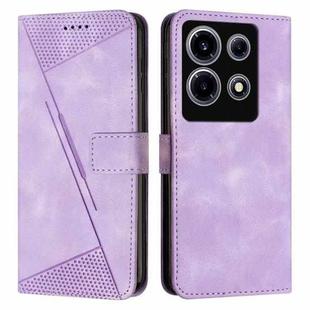For Infinix Note 30 VIP Dream Triangle Leather Phone Case with Lanyard(Purple)