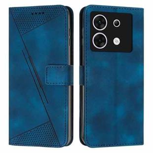 For Infinix Zero 30 5G Dream Triangle Leather Phone Case with Lanyard(Blue)