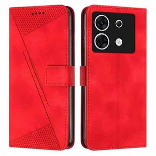 For Infinix Zero 30 5G Dream Triangle Leather Phone Case with Lanyard(Red)