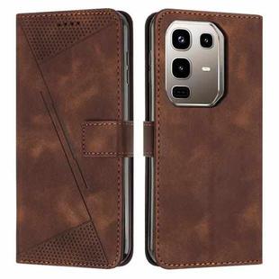 For Infinix Note 50 4G / 50 Pro 4G Dream Triangle Leather Phone Case with Lanyard(Brown)